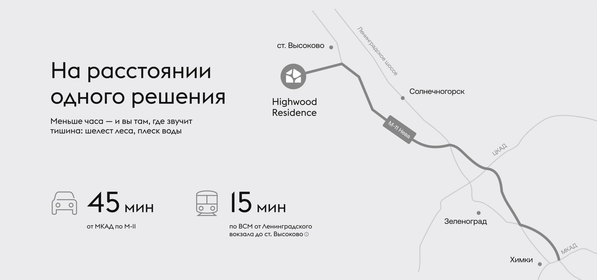 Основной маршрут из Москвы проходит по скоростной трассе М-11, альтернативный — по Ленинградскому шоссе.