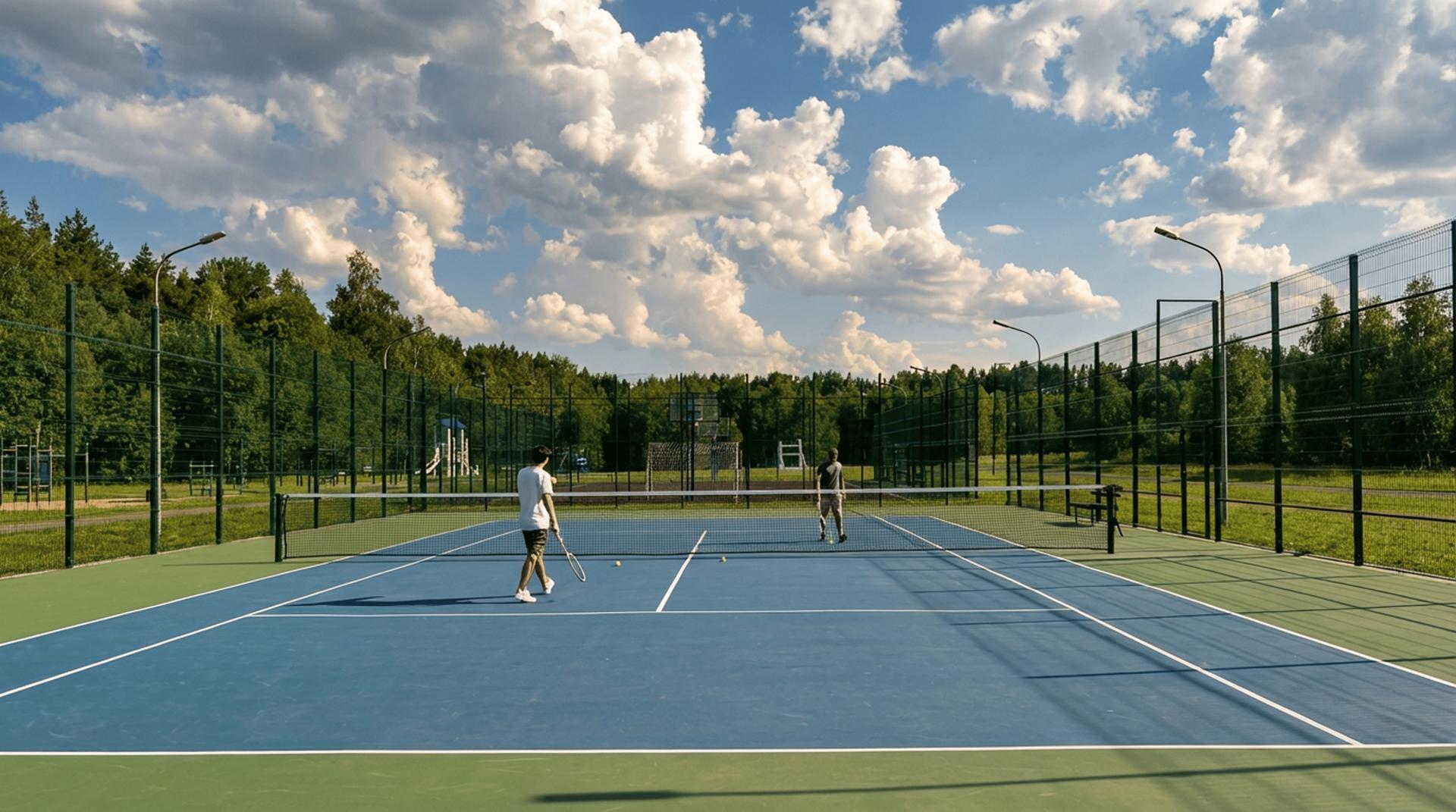 Теннисный корт на территории Bayside Residence